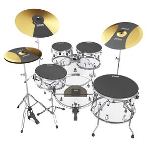 New in Box Evans SoundOff Rock Pack Drum Kit Mute Pads 8 Pack